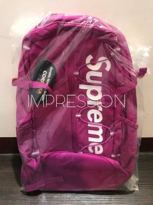 【IMPRESSION】2017 S/S Supreme Backpack 後背包 42th 桃紅 3M反光