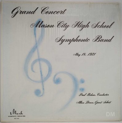 黑膠唱片 Paul Behm, Mason City High School Symphonic Band