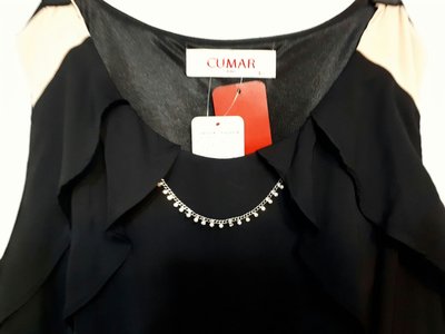 全新專櫃CUMAR經典黑氣質小洋裝（L號）