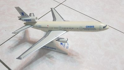 二手~奧比斯orbis DC-10 1:200 眼科飛機醫院 飛機模型