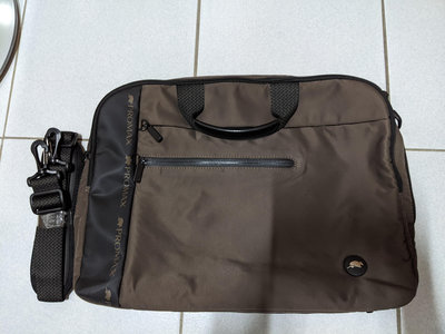 (全新) Promax 防撞電腦筆電公事包 提包 背包 肩背包 側背包 咖啡色 褐色 橘色