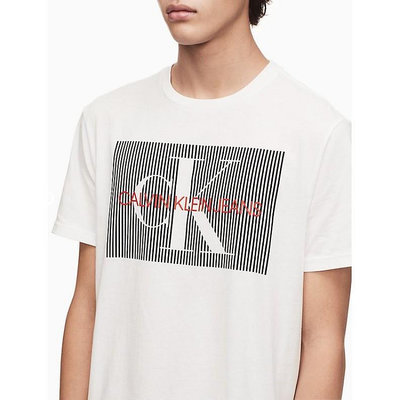 【美麗小舖】全新真品 Calvin Klein CK 白色 男 T恤 短袖 短T-Shirt 圓領~-OOTD
