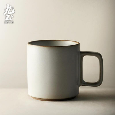 創客優品 九土日式復古粗陶咖啡杯陶瓷杯子對杯家用馬克杯辦公室設計師茶杯 CJ2673