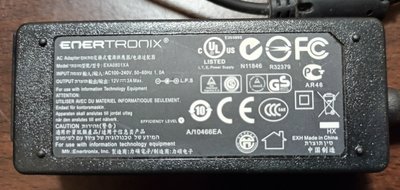 原廠Enertronix Exa0801XA AC變壓器 12v 3a 36w 電源供應器