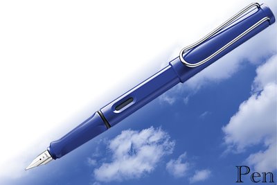 【Pen筆】德國製 LAMY拉米 狩獵者系列14藍色鋼筆 EF/F/M