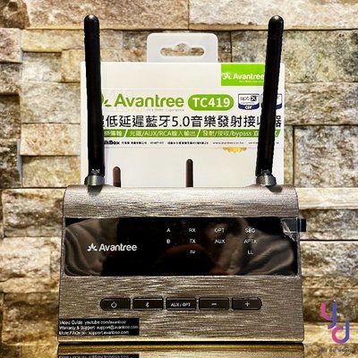 分期免運 附贈線材 Avantree TC419 超低延遲 藍牙 5.0 電視 音響 耳機 發射 接收 器 無線 光纖