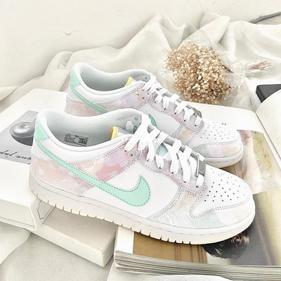 【流行潮品】Nike Dunk Low GS Pastel Paisley 粉彩 變形蟲 滑板鞋FJ7707-131