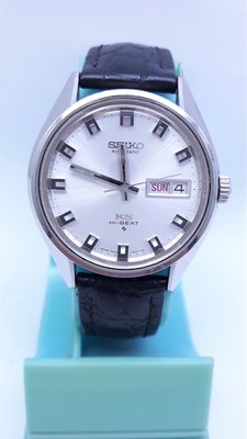 日本原裝 KING SEIKO精工HI BEAT,星期日期顯示.不鏽鋼自動上鍊機械男錶