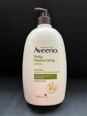 Aveeno 天然燕麥保濕潤膚乳液-無香精(適乾性肌膚)一組1000ml 419元-- 可超取付款