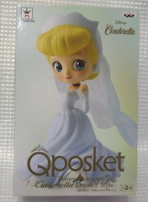 現貨 景品 Q-POSKET 迪士尼 灰姑娘 仙杜瑞拉 婚紗A款 約14公分