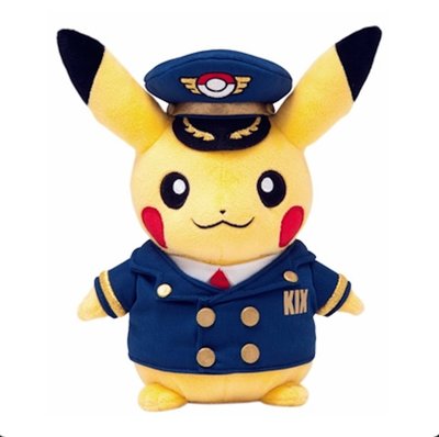 日本童裝 神奇寶貝 關西空港限定 KIX 皮卡丘機 寶可夢 娃娃玩偶 Pokemon 正版  日本空運~小太陽日本精品