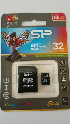 [三大保證 終身保固] SP 廣穎 micro SD 32G 高速型 記憶卡 手機 行車記錄器 監視器 攝影機