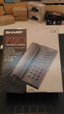 早期全新日本大廠SHARP家用電話機.老東西.VINTAGE.70'S.型男.水水.偉士牌. 老車參考