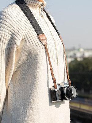 新款推薦 TARION 相機肩帶微單佳能索尼攝影背帶拍立得復古文藝牛仔布掛脖繩通用 可開發票
