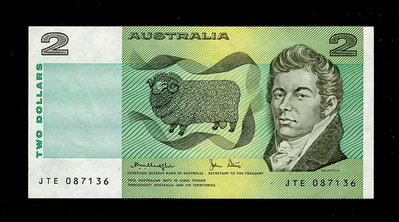 【二手】 澳大利亞1974-1985年，1979三簽H.M.KnightJ.Stone，全新412 紀念幣 錢幣 紙幣【經典錢幣】