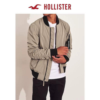 全新正品 Hollister  飛行員夾克外套 海鷗 經典卡其夾克防風外套