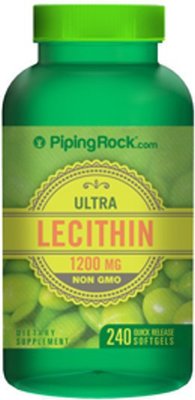 【Piping Rock】現貨 大豆卵磷脂 Lecithin 非基改大豆卵磷脂 1200mg 240粒