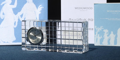 5/24結標 英國名牌 Wedgwood 水晶琉璃鐘 B050737 –手錶 機械錶 鐘錶 發條鐘 座鐘 機械鐘 SEIKO 石英鐘 懷錶 掛鐘 CITIZEN