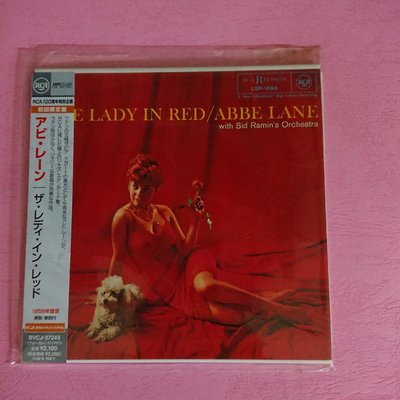 Abbe Lane The lady In Red 日本版 MINI LP CD 爵士人聲 S4 BVCJ-37245