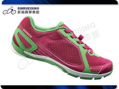 【阿伯的店】Shimano SH-CW41 女性休閒SPD車鞋 -粉紅色 (盒裝)#SU1929
