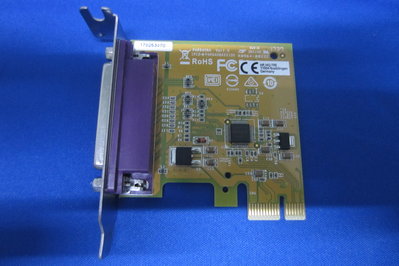 HP主機拆下 SUNIX PCI-E LPT 印表機擴充介面卡短檔版 中古良品