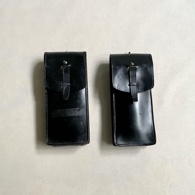 法軍公發 70s French Army Leather Pouch 法國製 真皮 彈藥小包 老件 古著 Vintage