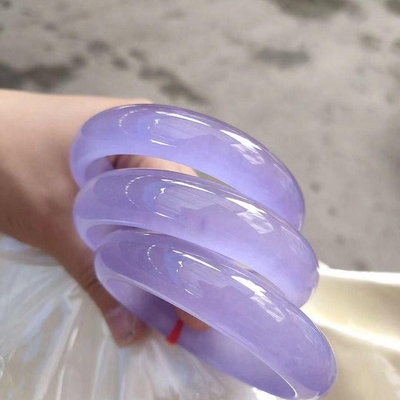 翡翠手鐲冰種紫羅蘭玉鐲紫色貴妃鐲正圈鐲正品真貨紫色手鐲冰種