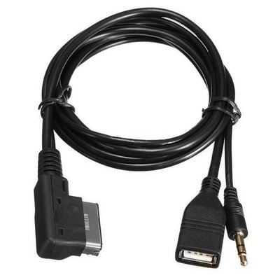 賓士AUX + USB音頻線