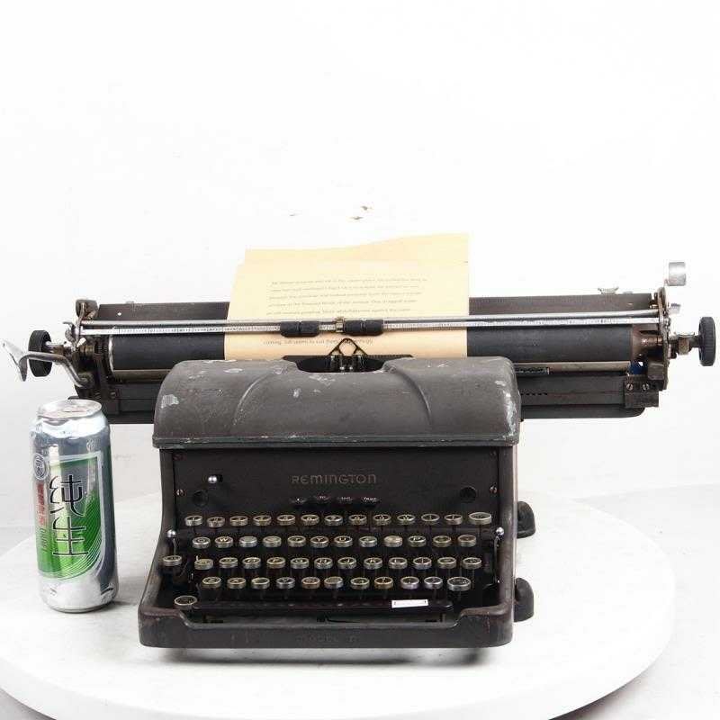 百寶軒1940年代美國古董打字機雷明頓REMINGTON機械英文功能正常7品 