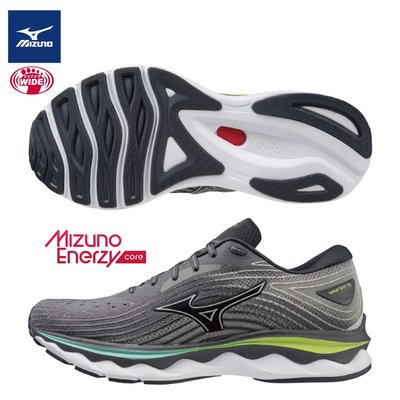 MIZUNO 美津濃 Wave Sky 06 男一般型 慢跑鞋 跑步鞋 運動鞋 4E 超寬楦 J1GC221104 灰白