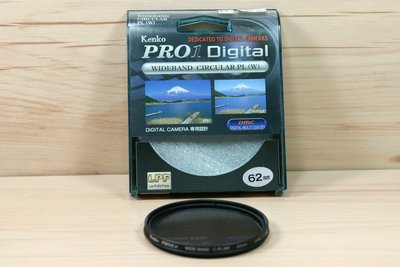 售少用極新-Kenko PRO1 Digital CLP(W) 廣角薄框環形偏光鏡 62mm 1個