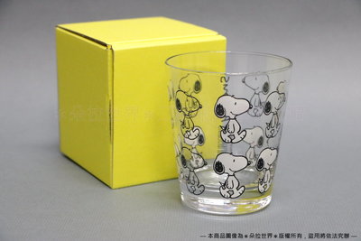 日本 PEANUTS 史努比 Snoopy 散步滿版 玻璃杯 水杯 200ml