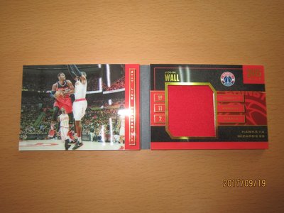 網拍讀賣~John Wall~巫師隊球星~牆哥~雙折限量壓克力球衣卡/149~書卡~普特卡~共1張~800元~輕鬆付~