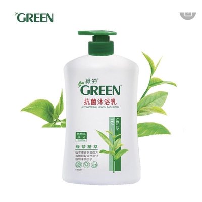 Green 綠的 抗菌沐浴乳 1000ml 綠茶 期限202401 沐浴乳