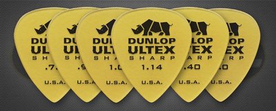 【硬地搖滾】全館$399免運！Dunlop ULTEX SHARP 電吉他/木吉他/電貝斯 Pick 彈片
