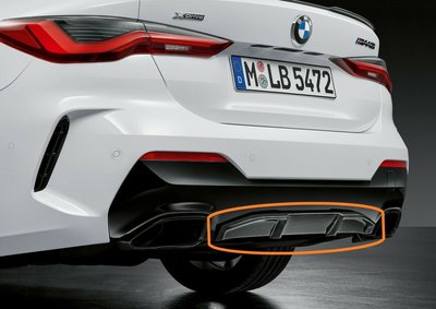 【歐德精品】德國原廠BMW G22 G23 M Performance 碳纖維 後下擾流 後下巴 後下分流器