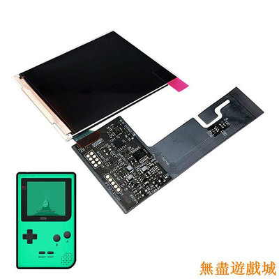 鴻運遊戲適用於GBP IPS背光復古像素LCD屏幕套件，適用於 Gameboy Pocket IPS 36種顏色替換的遊戲屏幕
