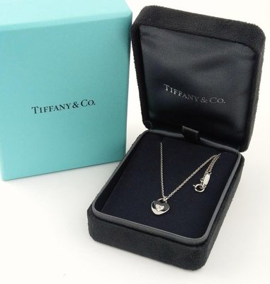 (可缐上無息分期刷卡)Tiffany&amp;Co 項鍊   18Ｋ白金3鑽 750 練長41公分