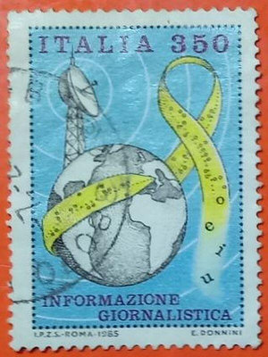 義大利郵票舊票套票 1985 Information Technology
