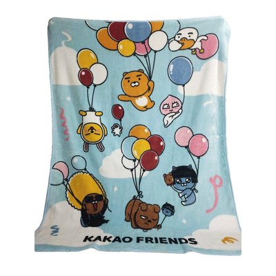 [現貨]韓國可愛人物毛毯 通訊軟體周邊KAKAO FRIEND周邊空調被RYAN桃子APEACH居家毯子生日交換禮物