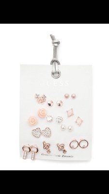 Guess 耳環飾品 玫瑰金11入組 加拿大代購 現貨