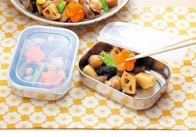 “正品”下村企販日本 小菜米飯湯保鮮便當收納不銹鋼密封盒罐帶蓋子2個裝