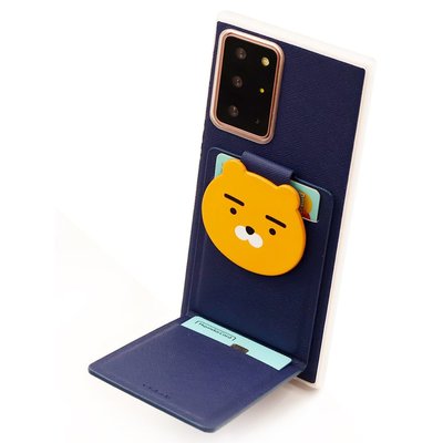 韓國Kakao Ryan PU卡夾式後掀蓋手機保護套 iphone11 iphone12防水可放悠遊卡