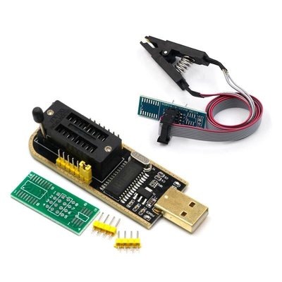 快速出貨CH341A 24 25系列EEPROM Flash BIOS USB編程器 模塊 SOIC8 SOP8 測試夾