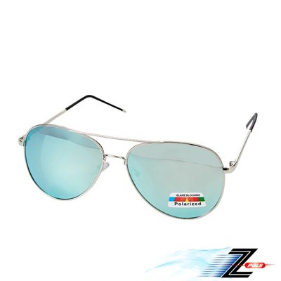 【Z-POLS】潮牌版型金屬細緻設計REVO電鍍綠Polarized寶麗來偏光抗UV400太陽眼鏡(專櫃偏光太陽眼鏡)