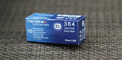 swiss made 瑞士製造RENATA 364 SR621SW 1.55V Swatch 鈕扣電池～手錶電池 0汞