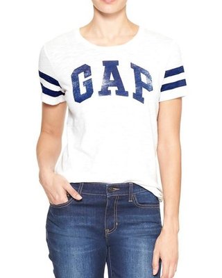 GAP 短袖 T恤  logo 標誌 白色 現貨