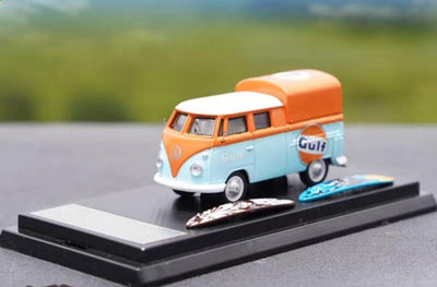 汽車模型 1/64 大眾T1廂式貨車-GULF海灣石油 合金汽車模型
