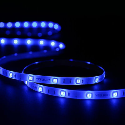 現貨：LED燈條yeelight智能彩光LED燈帶自粘24V低壓變色氛圍硅膠軟燈條跑馬燈