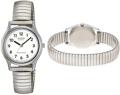 日本正版 CASIO 卡西歐 STANDARD LQ-410-7B 女錶 女用 手錶 手環 彈性錶帶 日本代購